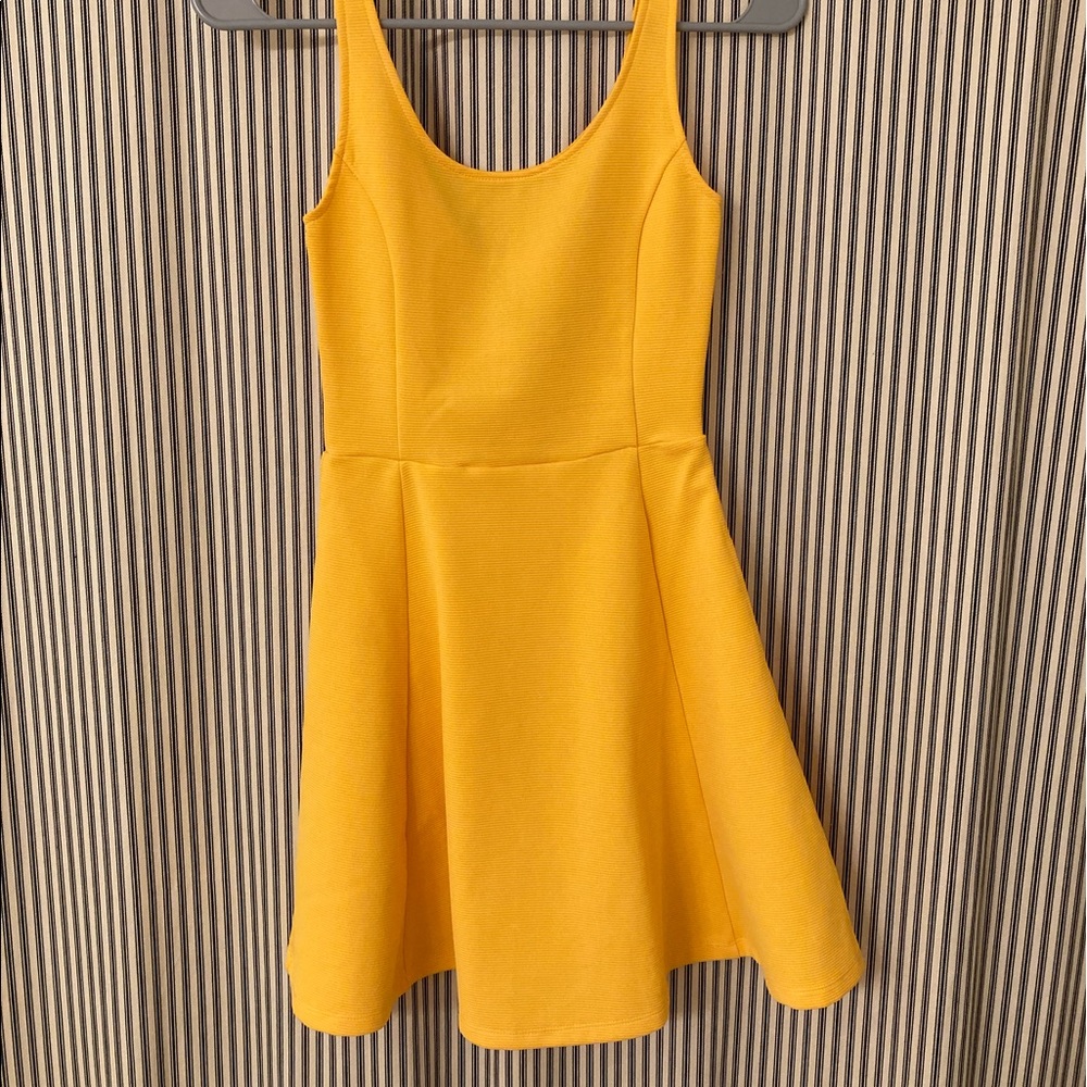 Yellow Skater Dress